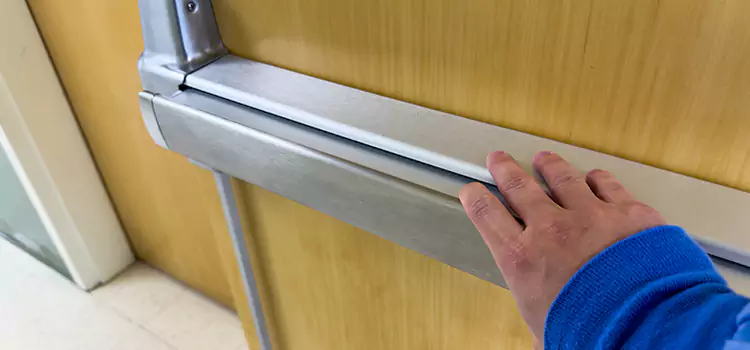 Installing a Push Bar on a Door Chapel Hill